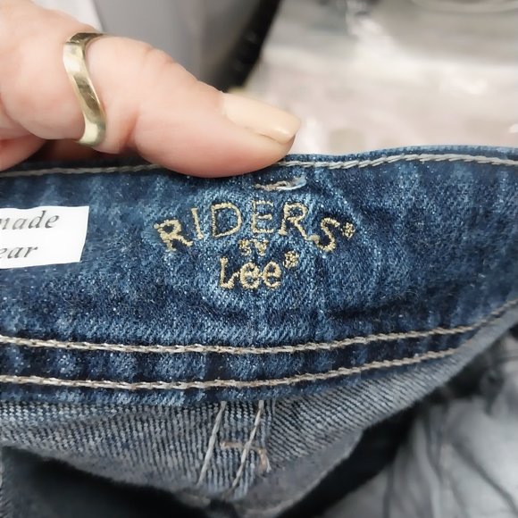 2612 Size 10 Lee Riders Upcycled Stretch Bell-Bottoms - Picture 6 of 6